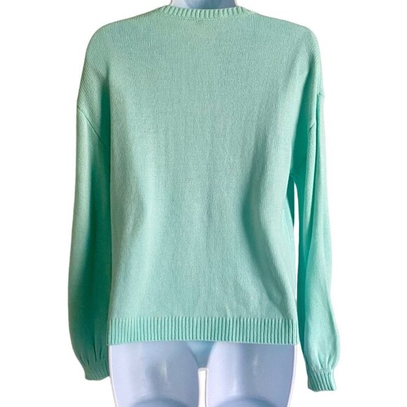 Heritage Charm Pullover Sweater with Faux Pearls Women's Petite Small - Picture 5 of 9